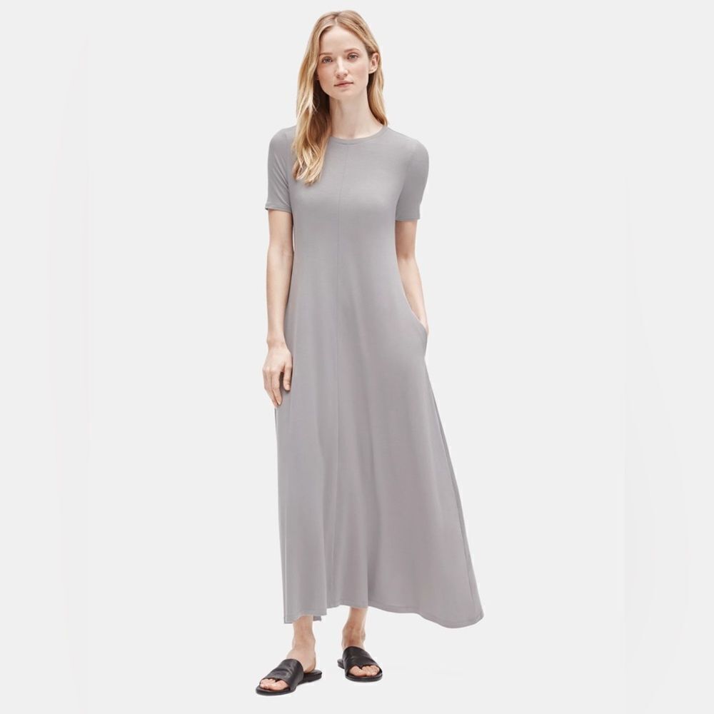 Eileen Fisher Fine Tencel Jersey Dress